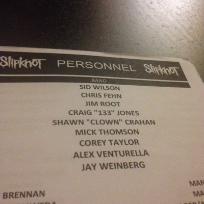 Стало известно имя барабанщика Slipknot