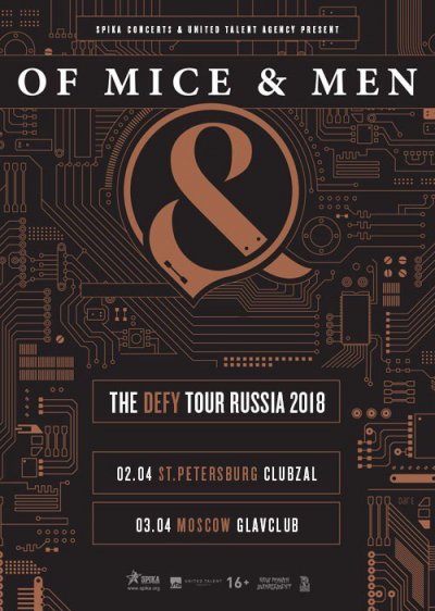Впервые в России - Of Mice &amp; Men
